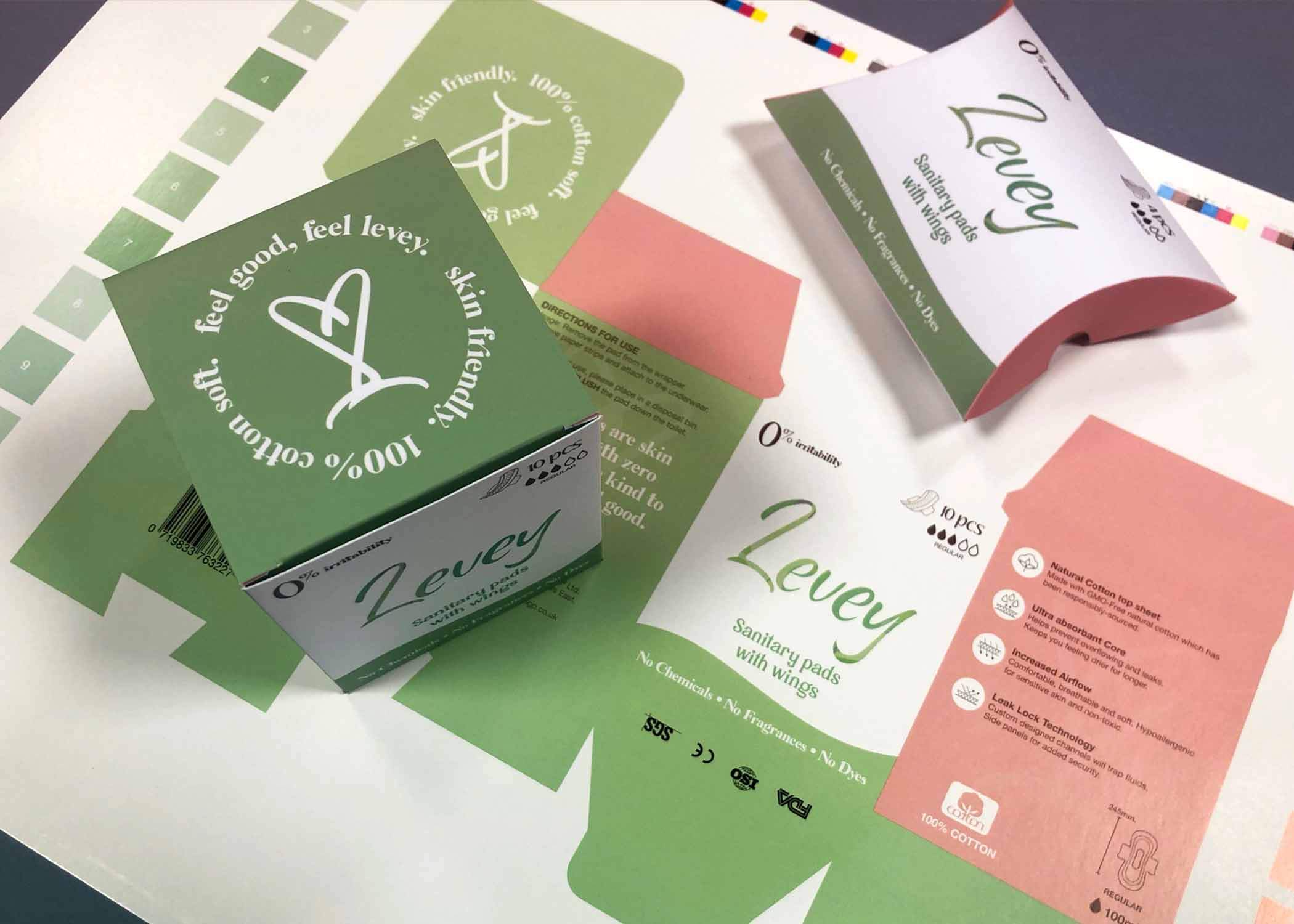 Levey packaging box printing